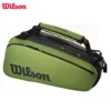 Sac de raquette de tennis vert WILSON