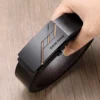 Ceinture en cuir, sangle de taille automatique