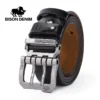 Ceinture vintage en cuir véritable avec boucle original