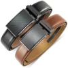Ceinture en cuir véritable, fermoir automatique