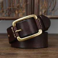 Ceintures-Vintage-en-cuir-v-ritable-pour-hommes-3-8CM-en-peau-de-vache-Pure-de