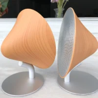 Haut-parleur-Bluetooth-en-bois-vintage-surface-tactile-caisson-de-basses-audio-domestique-haut-parleur-vit