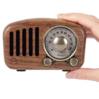 Radio-FM-Vintage-r-tro-en-bois-de-noyer-avec-carte-TF-am-lior-e-de-5