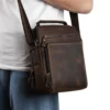 Sac à main en cuir véritable pour homme