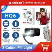 AXNEN-Cardan-HQ6-pour-Smartphone-Stabilisateur-avec-Suivi-Intelligent-Lumi-re-de-Remplissage-Zoom-3-Axes