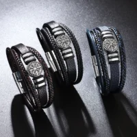 Bracelets-en-cuir-tress-multicouches-ChimMen-bracelets-assortis-boussole-d-criture-SAFEye-mode-1