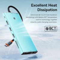 Bas192-Adaptateur-HUB-Compatible-USB-Type-C-vers-HDMI-13-en-1-DP-4K-60Hz-120Hz-5